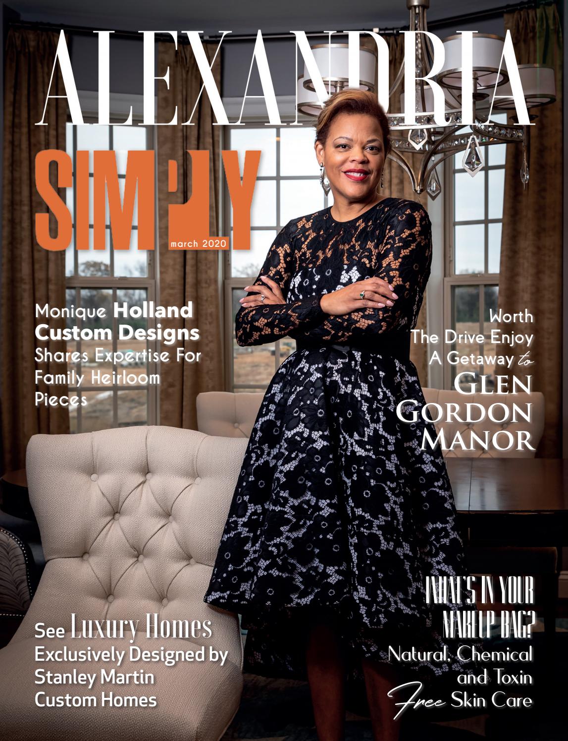 Monique Holland featured in the March 2022 issue of Simply Alexandria.